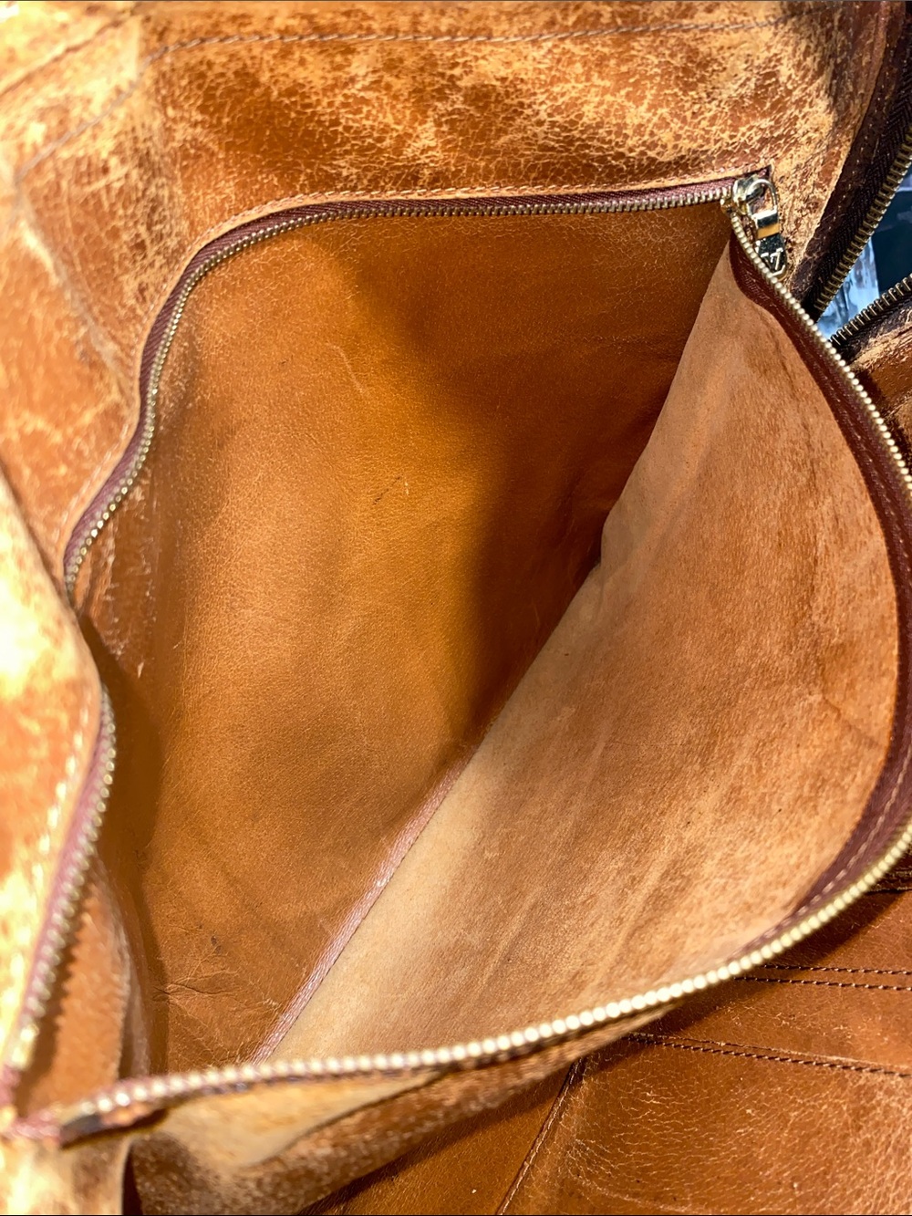 Authentic Vintage Louis Vuitton Brown Monogram Canvas Weekender/Document Bag - Picture 15 of 16